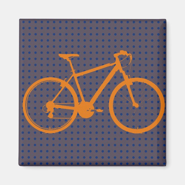 Cykel i frysen magnet (Framsidan)