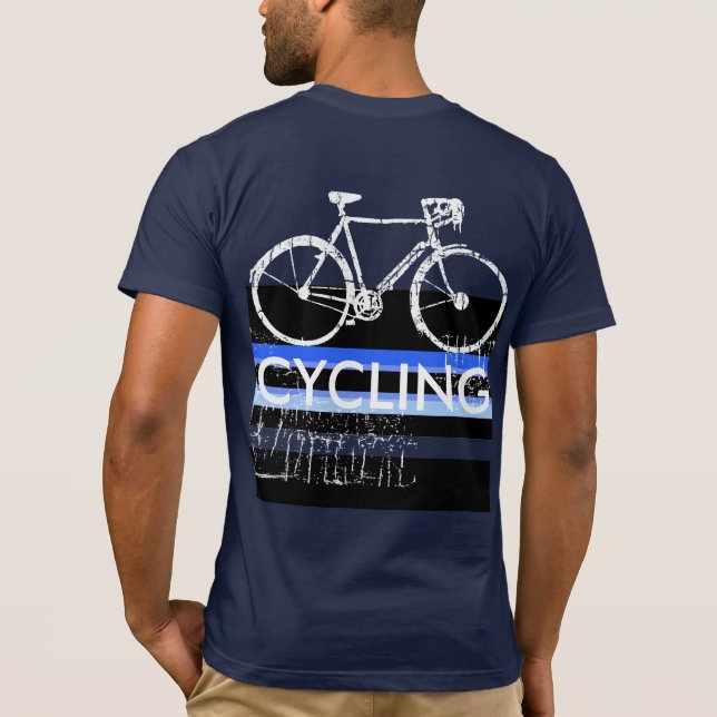 cykel i idrottscykler tee shirt (Baksida)