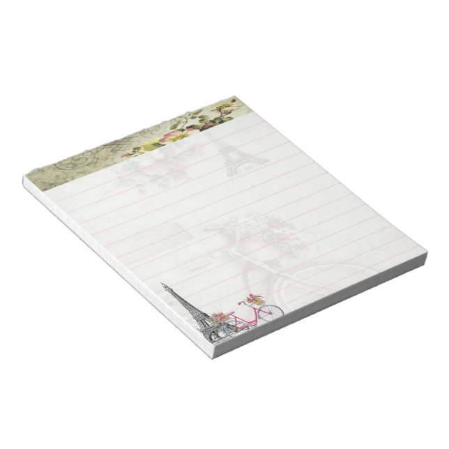 Cykel i Paris Anteckningsblock (Vinklad)