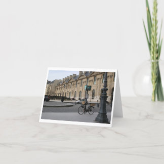 Cykel i Paris, Drybrush Notecard Kort