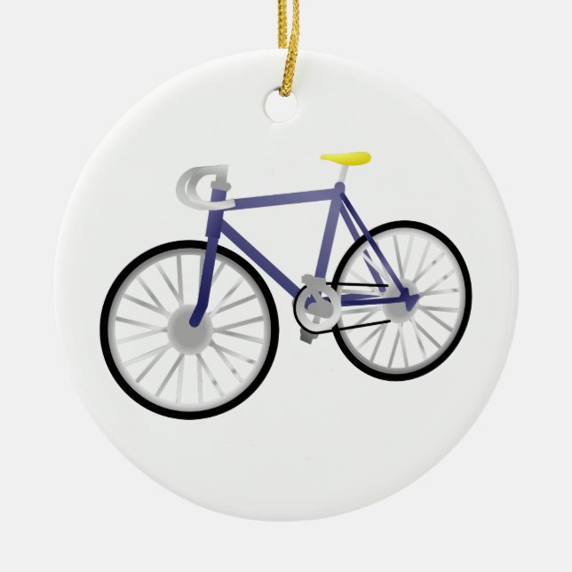 Cykel Julgransprydnad Keramik (Framsidan)