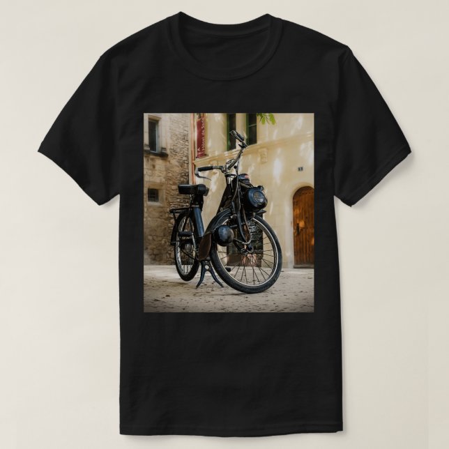 Cykel med Solex-hjälpmotor T Shirt (Design framsida)