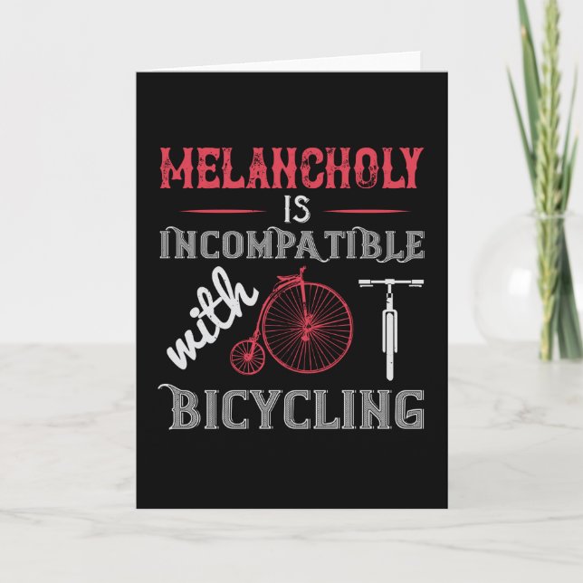 Cykel - Melancholy är inkompatibel Kort (Framsida)