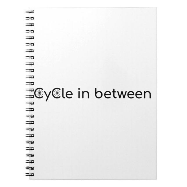 Cykel mellan anteckningsbok (Framsidan)