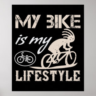 Cykel - Min cykel är min livsstil Poster