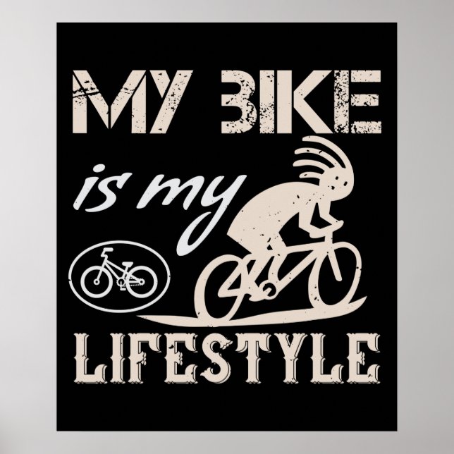 Cykel - Min cykel är min livsstil Poster (Framsidan)