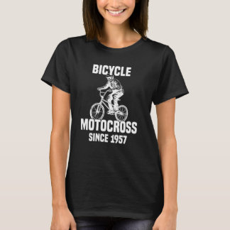 Cykel Motocross Sedan 1957 Skelett Drives BMX T Shirt