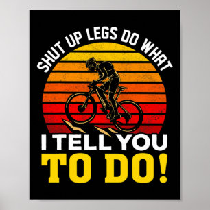 Cykel Mountainbike Mtb Downhill Design För Cykelen Poster