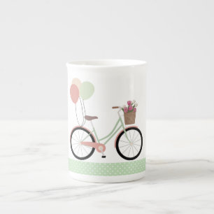 Cykel mugg benporslin mugg