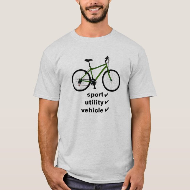 cykel: nytto- fordon för sport t shirt (Framsida)