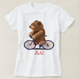 Cykel- och nalletryck tee shirt