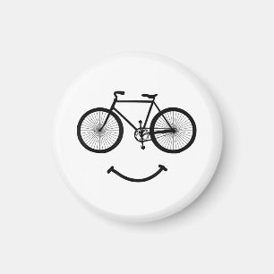 Cykel och Smile T-Shirt Cykling T-Shirt Svart Magnet