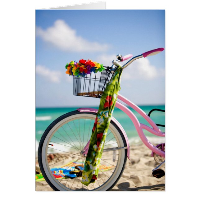 Cykel på bålen | Miami, Florida Hälsningskort (Framsidan)
