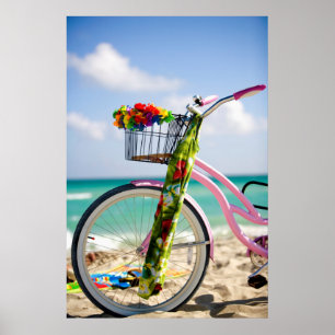 Cykel på bålen Miami, Florida Poster