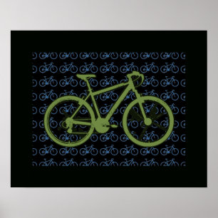cykel på coolt mönster poster
