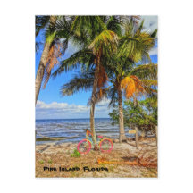 Cykel på stranden - Gräs-ön Florida