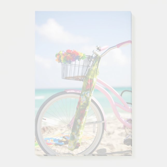 Cykel på stranden | Miami, Florida Post-it Block (Framsida)