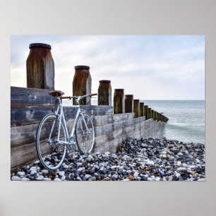 Cykel på stranden poster
