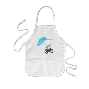 cykel + paraply barnförkläde