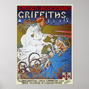 Cykel Poster utskrift: Griffiths Cycles by Tairiet