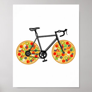Cykel Roliga Mountainbike-presenter för cyklister  Poster