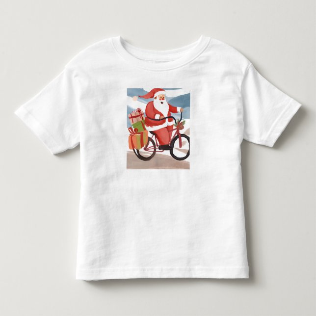 Cykel-Santa Claus T Shirt (Framsida)