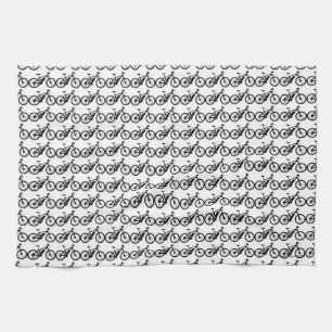 Cykel Silhouette Kökshandduk