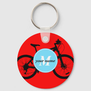 Cykel Silhouette Nyckelring