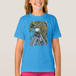 Cykel täckt med Clematis Girls Basic T-shirt
