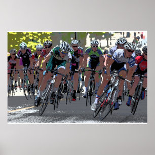 Cykel Tävling 36 x 24 Poster