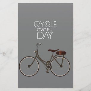 Cykel varje dag. brevpapper