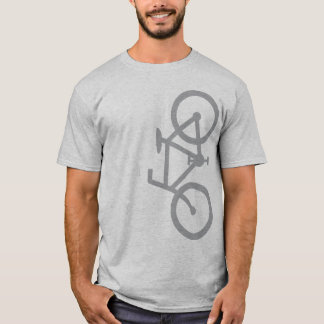 Cykel vertikal Silhouette, gråttdesign Tee