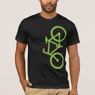 Cykel vertikal Silhouette, limefruktdesign T-shirt