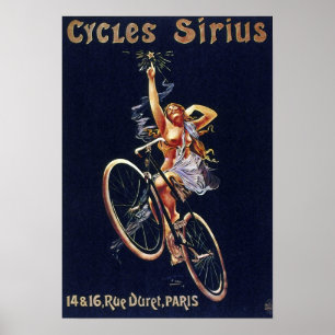 Cykeladvertizingvintage cyklar Sirius Poster