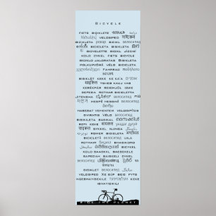 Cykelaffisch Poster