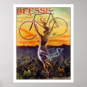 Cykelaffisch/tryck: Fransk affisch~ för vintage Poster