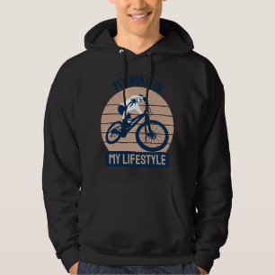 Cykelälskare - Min cykel är min livsstil Hoodie