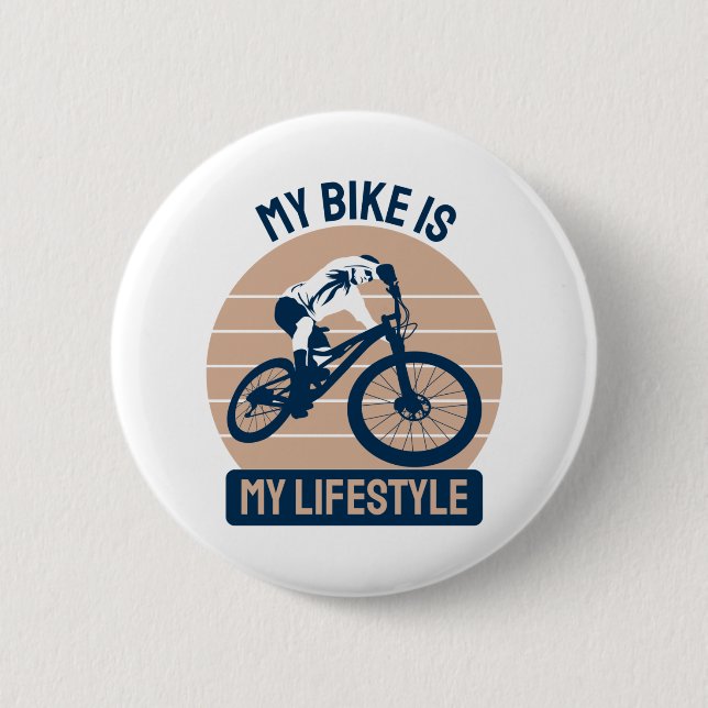Cykelälskare - Min cykel är min livsstil Knapp (Framsida)