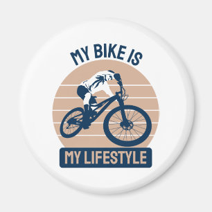 Cykelälskare - Min cykel är min livsstil Magnet