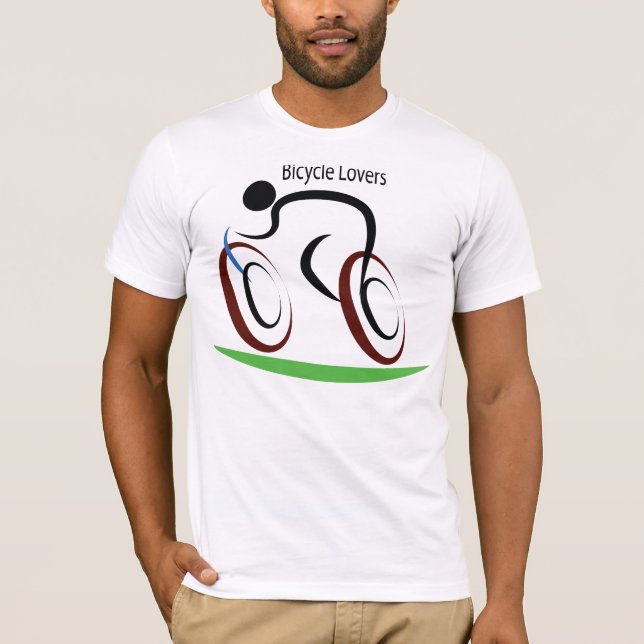 Cykelälskare T-shirt (Framsida)