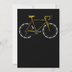 Cykelanatomi Cute Cycling är livstidsgåva Anteckningskort