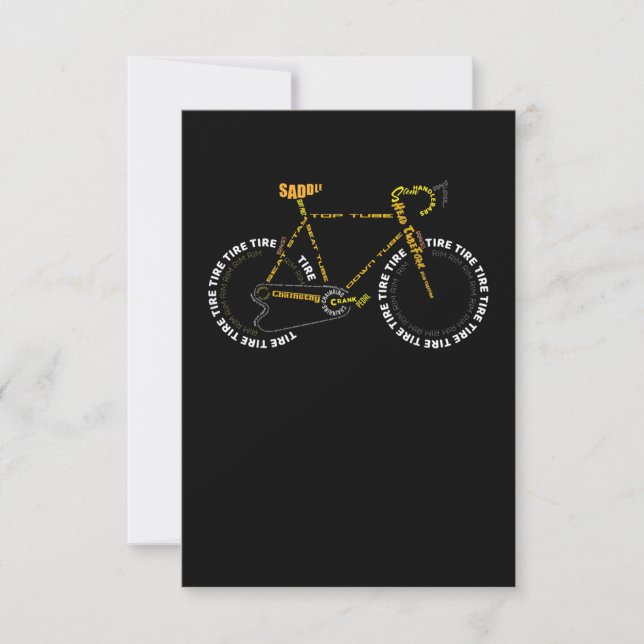 Cykelanatomi Cute Cycling är livstidsgåva OSA Kort (Framsida)