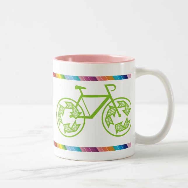 CykelÅtervinna Två-Tonad Mugg (Höger)