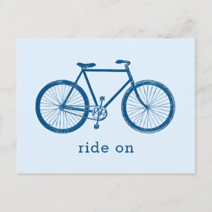 Cykelblåcykel Vykort