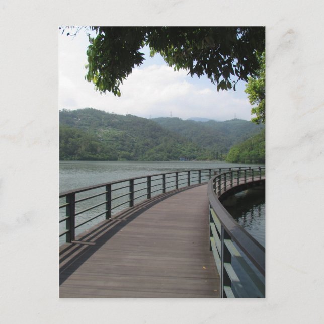 Cykelbrygga över Vatten Vykort (Framsida)