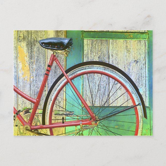 Cykelcykel Cycle Cycle Cycling Cycling Gamed Shed Vykort (Framsida)