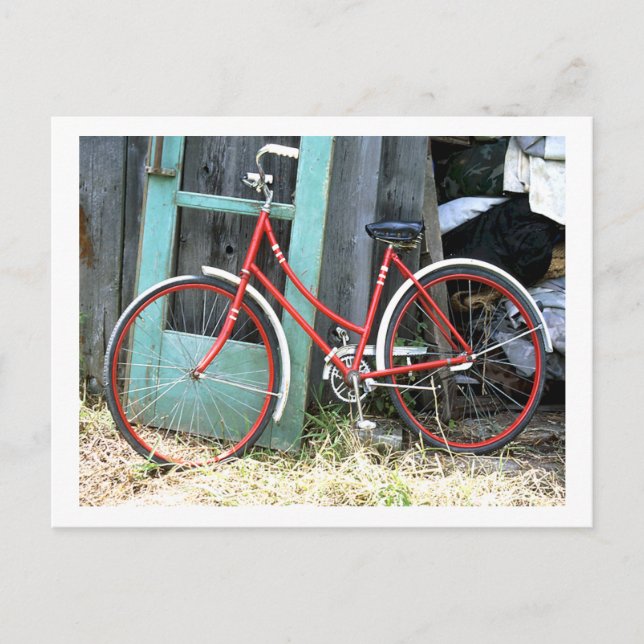 Cykelcykel Cycle Cycle Cycling Cycling Gamed Shed Vykort (Framsida)