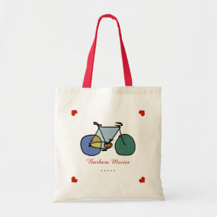 cykelcykel kärlek personlig tygkasse