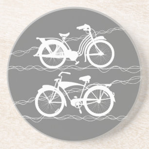Cykelcykel Vit Underlägg
