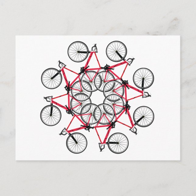 Cykelcykel Vykort (Framsida)